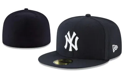 Black ERA New York Yankees Baseball Cap 59FIFTY 5950 NY Fitted Cap Multi Size • $14.98
