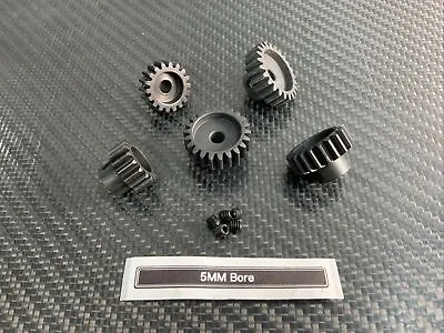 M1 5mm 16T 18T 20T 21T 22T Steel Mod 1 Pinion Gear Set For 1/8 RC Car M1.0 Spur • $15.95