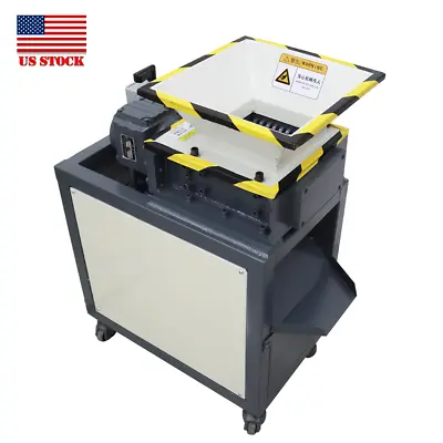 220V Small Biaxial Shredder Crusher For Thin Metal Plate Plastic Waste 1500W • $2536.49