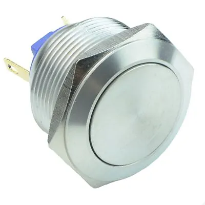 £6.99 • Buy Vandal Resistant 22mm Stainless Steel Momentary Push Button Switch 2A SPST
