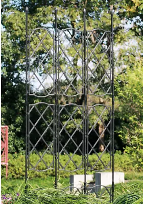 Climbing Plants Metal Garden Obelisk Strong Tubular Screen Cage Support • £19.99