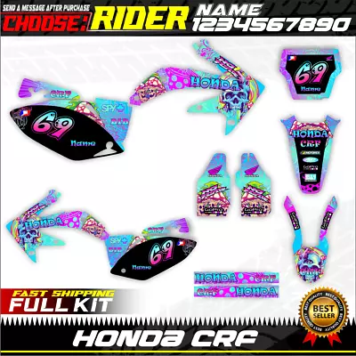 Honda Crf450r 2005 2006 2007 2008 Kit Graphics Decals Stickers Crf 450 R 450R • $139.99