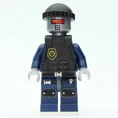 The LEGO Movie Robo SWAT Knit Cap Body Armor Vest Minifigure Tlm044 70808 70813 • $18.50