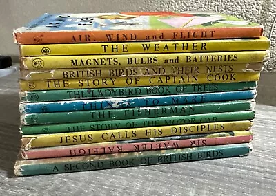 12 Vintage Ladybird Books With Dust Jackets • £9.99