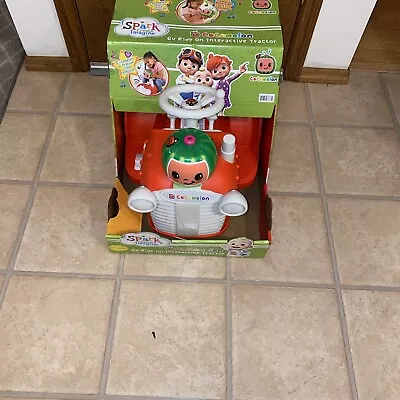 SPARK CoComelon Interactive Tractor Kids Ride-On Toy 6V 1.5-3 Yrs Old • $89.99