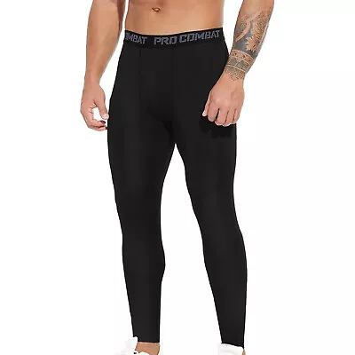 Sport Men's Leggings Compression Shirt Licras Para Hombres Deportivos Running De • $12.69