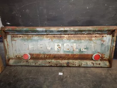 56 CHEVY STEP SIDE TRUCK TAILGATE For WALL ART ANTIQUE BENCH VINTAGE OLD PATINA • $399.99