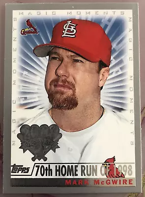 Mark McGwire 2000 Topps Opening Day #105 Magic Moments 70th Home Run • $2