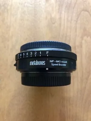 Metabones N/F To M43 Speed Booster - Nikon F Or G Lenses To Micro 4/3 - MINT! • $99