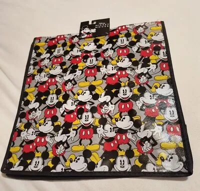Disney Mickey Mouse Black Tote Reusable Shopping Bag Party Gift Bag 🆕 Free Ship • $9.60