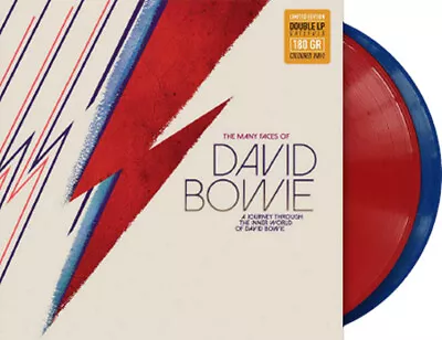 DAVID BOWIE The Many Faces Of David Bowie 2 X Red & Blue Vinyl Lp Record NEW • $61.99