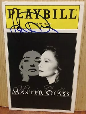 Faye Dunaway Signed Master Class Maria Callas Playbill Mommie Dearest 1997 • $29.99