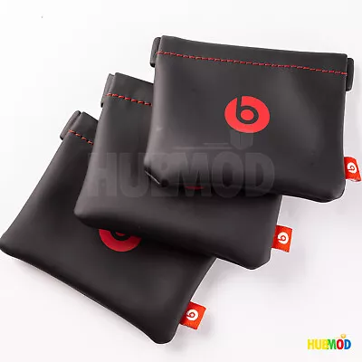 Lot Of 3 Genuine Beats By Dr Dre UrBeats IBeats Soft Magnet Carrying Case Pouch • $11.89