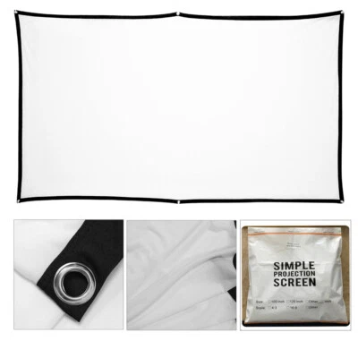 $25.97 • Buy Portable Foldable Projector Screen 72'' 16:9 Outdoor Camping Home Cinema Movie