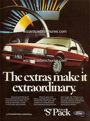 1985 Ford Falcon Xf S Pack A3 Poster Ad Sales Brochure Advertisement Advert • $14.85
