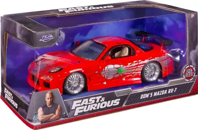 $52.95 • Buy The Fast And Furious - Dom’s 1993 Mazda RX-7 FD 1/24th Scale DieCast Vehicle NEW