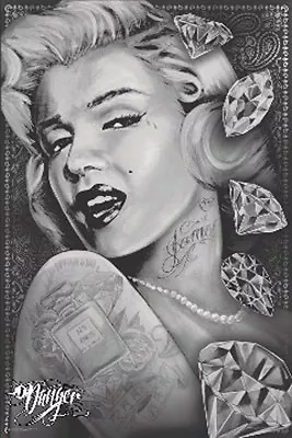 Marilyn Monroe - Made Of Diamonds Poster (61x91cm) Picture Print New Art Tattoo • $6.42