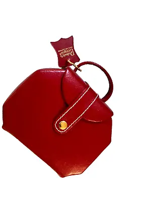 Dulwich Designs Genuine Leather Red Mini-handbag Travel Jewelry Case NWT • $7.99