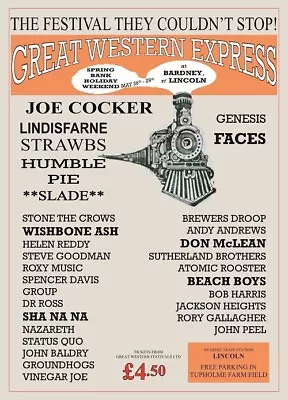 £4.99 • Buy Great Western Festival 1972