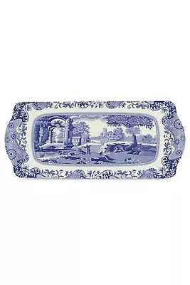 Pimpernel Blue Italian Melamine Serving Sandwich Tray 38.5x16.5cm Kitchen Dining • £12.75