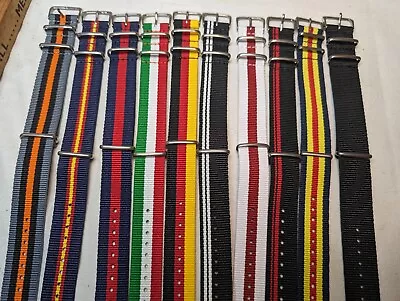 One Piece Minimalist Nylon Strap - Watch Band - US Shipper - Various Colors • $9.94