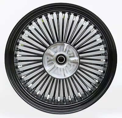 Black Ultima 48 King Spoke 18  X 5.5  Rear Wheel W/Cush Drive For Harley Touring • $359.99