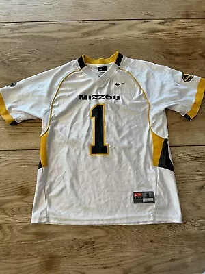 White Nike Mizzou Missouri Tigers Football Jersey Youth Boys S Small 8/10 • $13.99