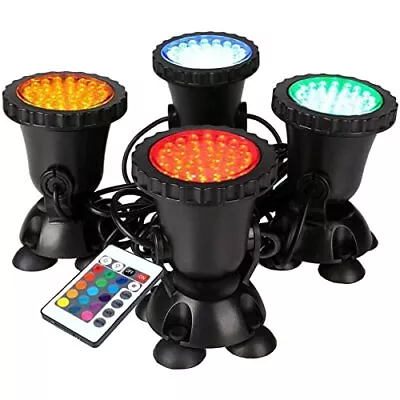 GreenSun LED Lighting Garden Pond Light Underwater RGB Spot Lights Color  • £36.51