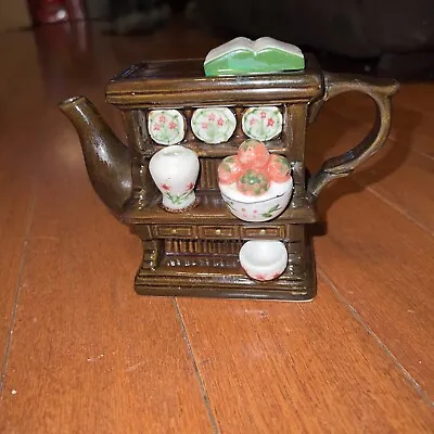 Welcome Ent Co China Cabinet With Miniature China And Book Teapot • $8