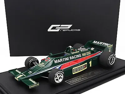 GP Replicas LOTUS 80 TEST MONACO GP WITH FRONT WINGS 1979 ANDRETTI 1/18 LE500 • $289