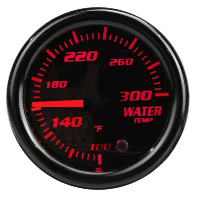 Water Temp Gauge Meter 2 -1/16  52mm 7 Color Tinted 100-300℉ W/1/8 NPT Sensor • $25.99