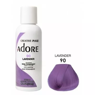 ADORE SEMI PERMANENT HAIR COLOUR / HAIR DYE ALCOHOL FREE 118ml • £4.99