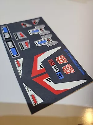 Transformers G1 Repro Stickers For G1 CHROMEDOME • $12