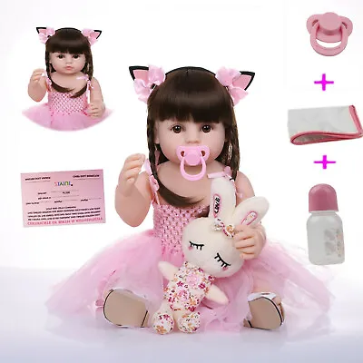   Realistic Reborn Dolls Baby Full Vinyl-Silicone Newborn Kids Toddler Gifts • $59.90