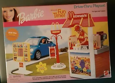 Barbie Mcdonald's Fun Time Drive Thru Playset 2001 - New  Factory Sealed Vhtf • $550