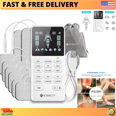 Pain Relief Electrotherapy Machine Muscle Stimulater Electric Therapy Shock Tens • $48