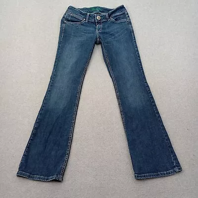 Wrangler Jeans Womens Size 4x32 Stretch Bootcut Embellished Cowgirl Western • $24.88