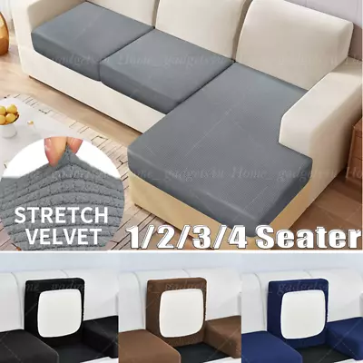 1/2/3/4Seater Elastic Stretch Sofa Cushion Covers Couch Seat Slipcover Removable • $4.99