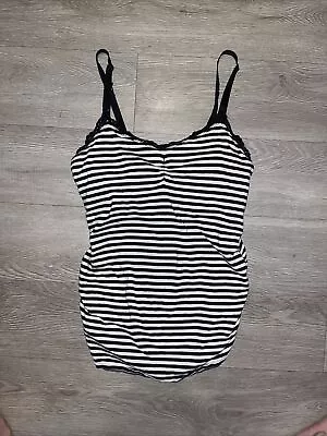 $10 • Buy Jessica Simpson Clipdown Lace Trim Nursing Cami Stripped Size Small W/Bra Pad