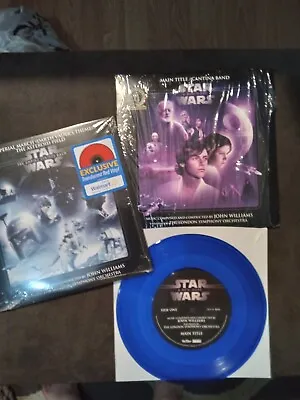 Mint Star Wars 7  Colored Vinyl LP New Hope Empire Strikes 45 RPM 80s Soundtrack • $22.99