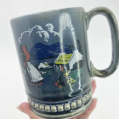 Vtg Wade 1950s Mid Century Ireland IRISH Countryside Cottage Porcelain Mug • $11.95