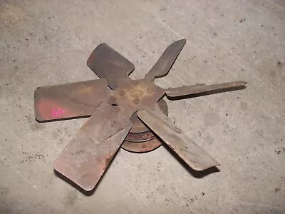 Massey Harris 44 Tractor Original 6 Blade Engine Motor Fan W  Pulley • $129.95