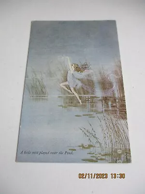 Vintage Ida Outhwaite Fairies Postcard A Little Mist Played Over The Pond • £25