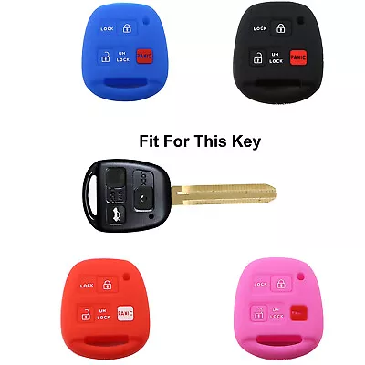 Silicone Car Remote Key Fob Case Cover For Toyota Land Cruiser FJ Cruiser Lexus • $5.88