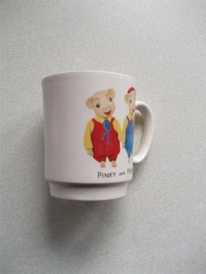 £8 • Buy Pinky And Perky Cup Vintage Keele Street Pottery 1960's.