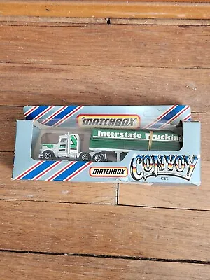 Matchbox 1982  Convoy PETERBILT TRUCK & TRAILER INTERSTATE TRUCKING CY5 BOXED • $21