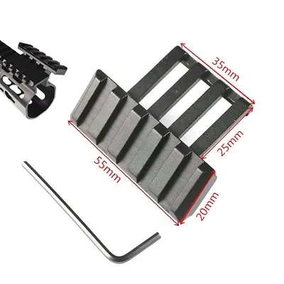 Black Extra Low Profile Offset Picatinny Quad Rail Mount For Rifle Scope • $3.63