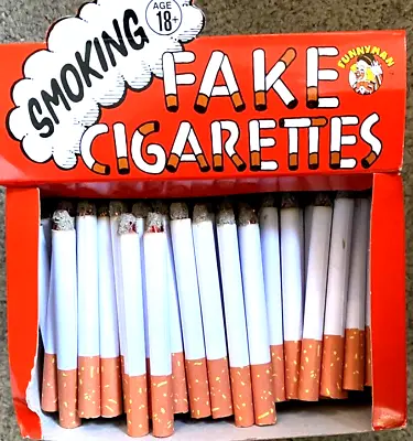 Fake Cigarettes Fags Smoke Effect Lit End  Novelty Trick Joke Pranks Fancy Gifts • £2.45