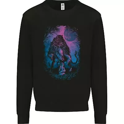 Werewolf & Child Wolf Horror Halloween Mens Sweatshirt Jumper • $47.05