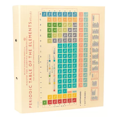 Dotcomgiftshop PERIODIC  TABLE RING BINDER • £3.95